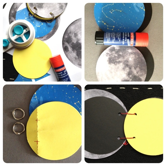 Schaeresteipapier Mond Und Sterne Mondnotizbuch