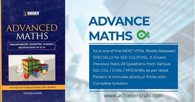 Best Book for ADVANCE MATHS - SSC CGL & CHSL Exams Best Book for ADVANCE MATHS - SSC CGL & CHSL Exams