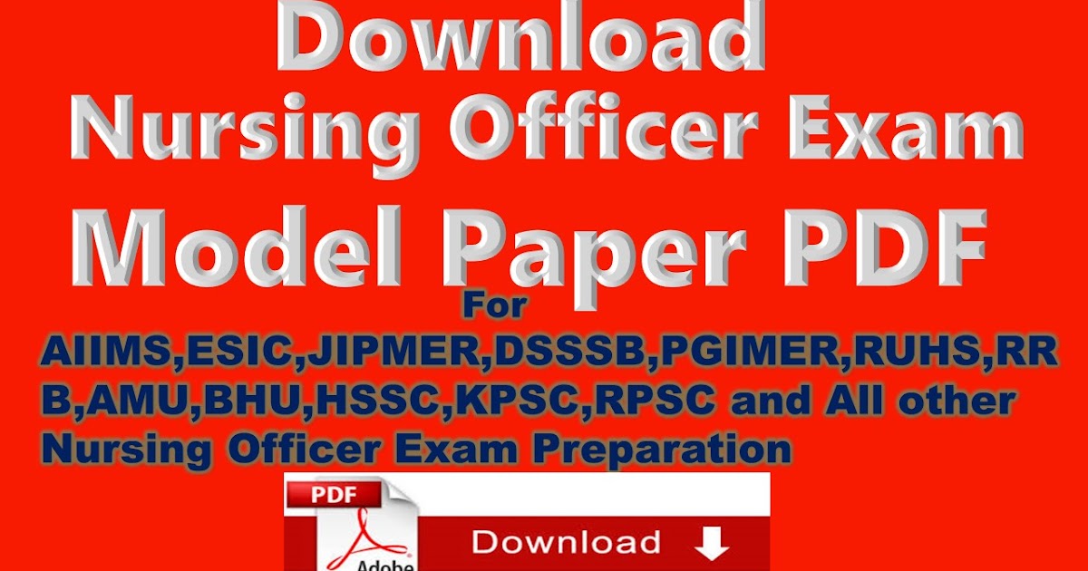 Latest Staff Nurse Recruitment Staff Nurse Papers Exam Pattern