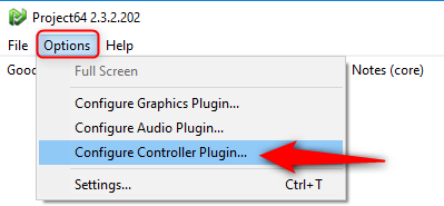 options configure controller plugin