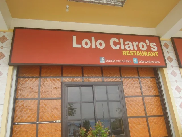 The entrance of Lolo Claro’s Restaurant