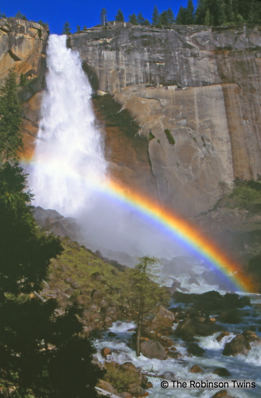 Robinson Twins Photo Gallery Nevada Falls And Rainbow In Yosemite National Park California