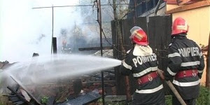 Detaşamentul  Pompieri Calafat a intervenit pentru stingerea unui incendiu  în mun. Calafat, str. Batozei