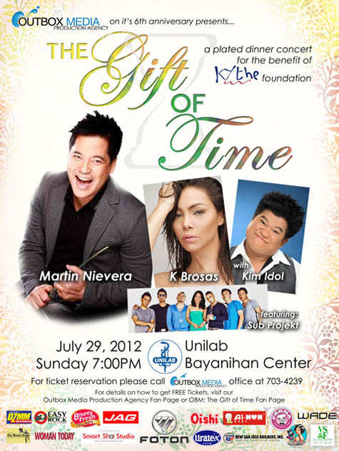 Martin Nievera, Kaye Brosas and Kim Idol The Gift of Time Dinner 