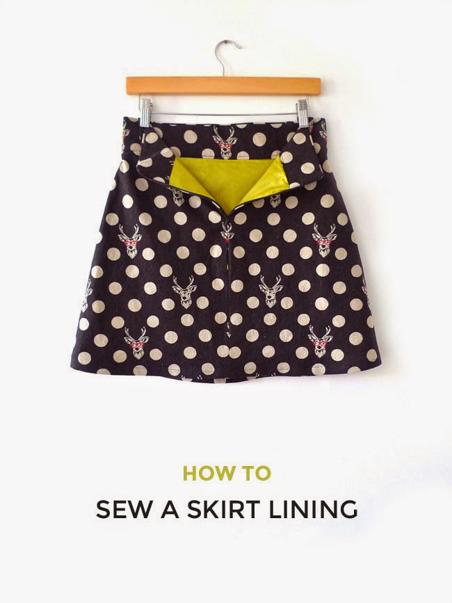 Tilly and the Buttons: How to Sew a Skirt Lining