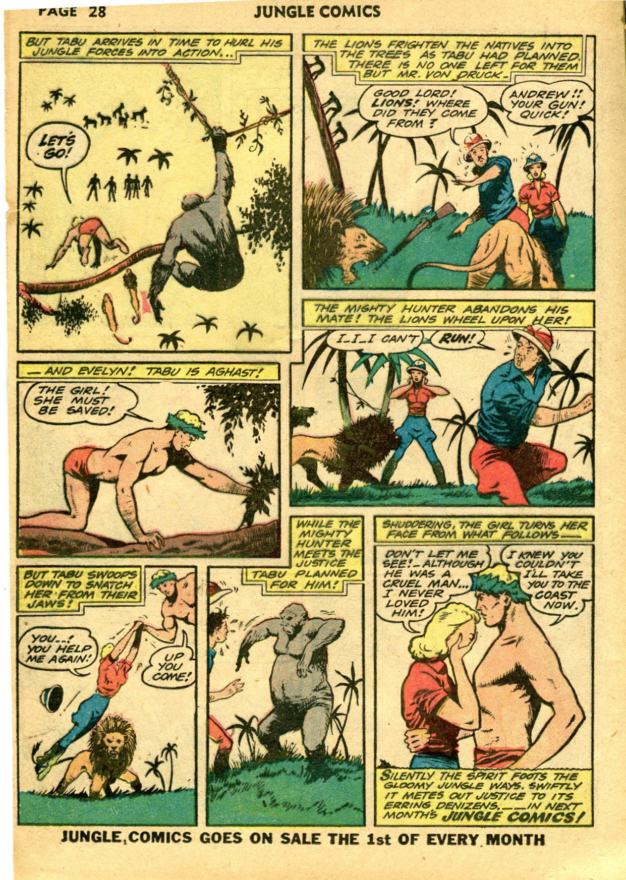 Read online Jungle Comics comic -  Issue #39 - 30