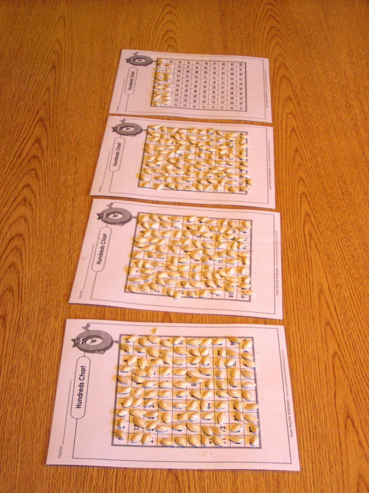 Ms. Sara's Preschool Blog: Pumpkin Seed Counting