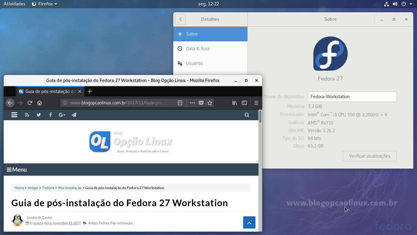 fedora 27 workstation netbook