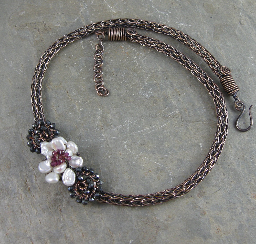 Wickwire Jewelry (and Dolls) Week 21Bronze Viking Knit Necklace