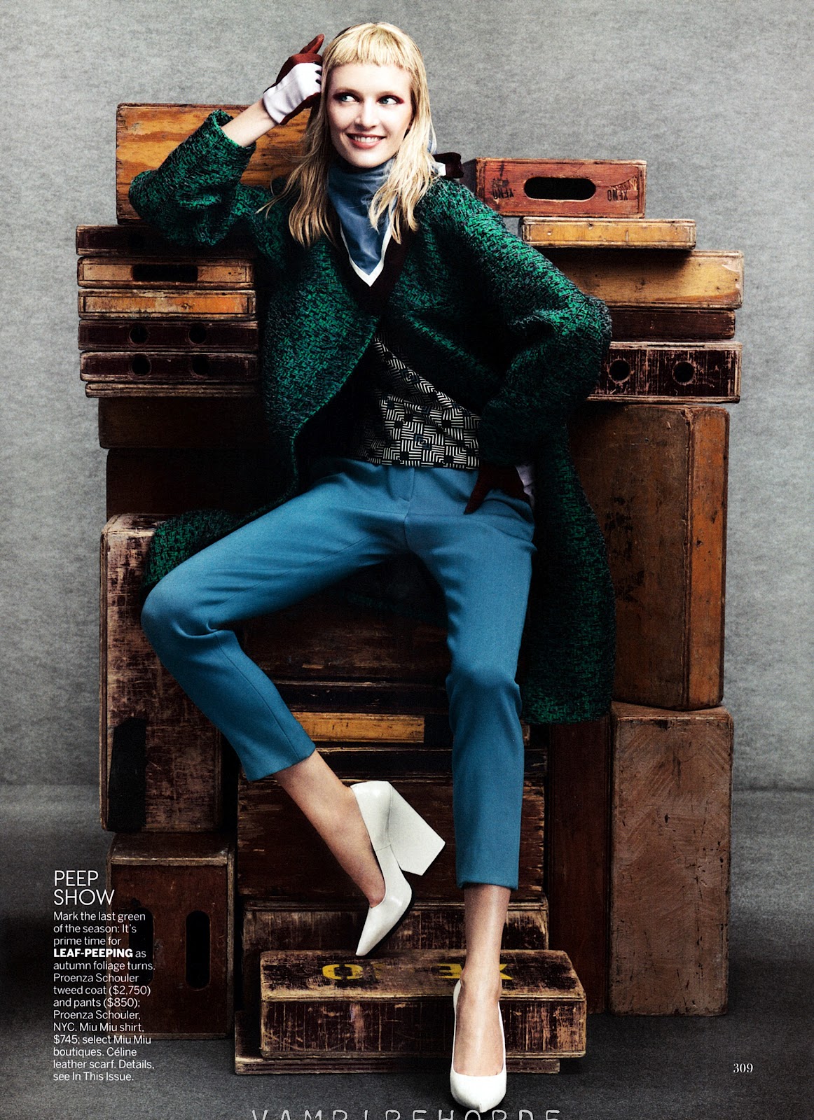 cover me: karlie kloss and daria strokous by craig mcdean for us vogue ...