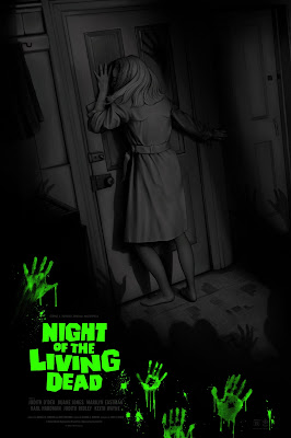 Night of the Living Dead Movie Poster Screen Print by Sara Deck x Grey Matter Art