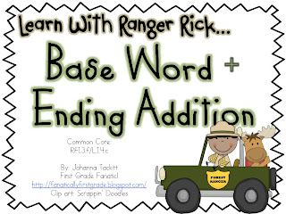 First Grade Fanatic!: Long Vowel Kids and Base word + Ending Activities