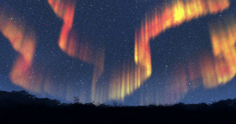 Creating Photoshop Aurora Northern Lights Brush