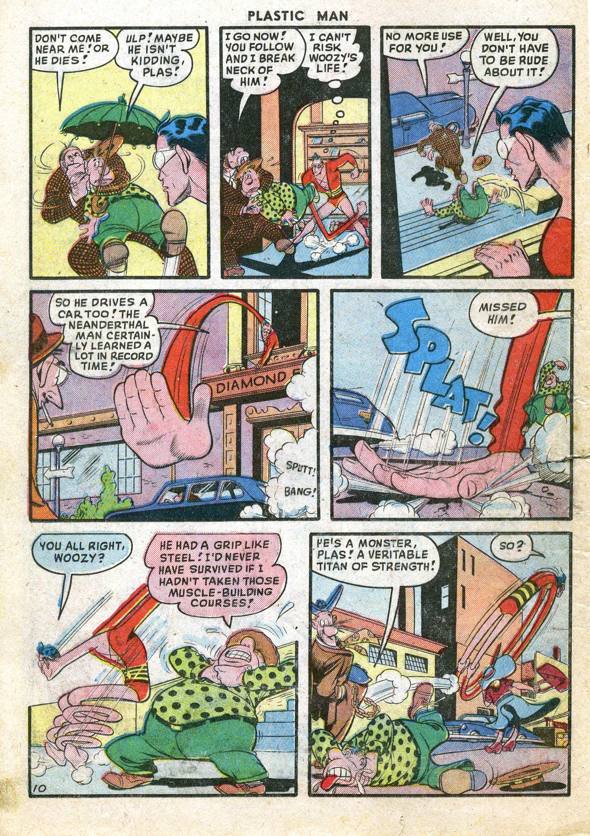 Read online Plastic Man (1943) comic -  Issue #19 - 12