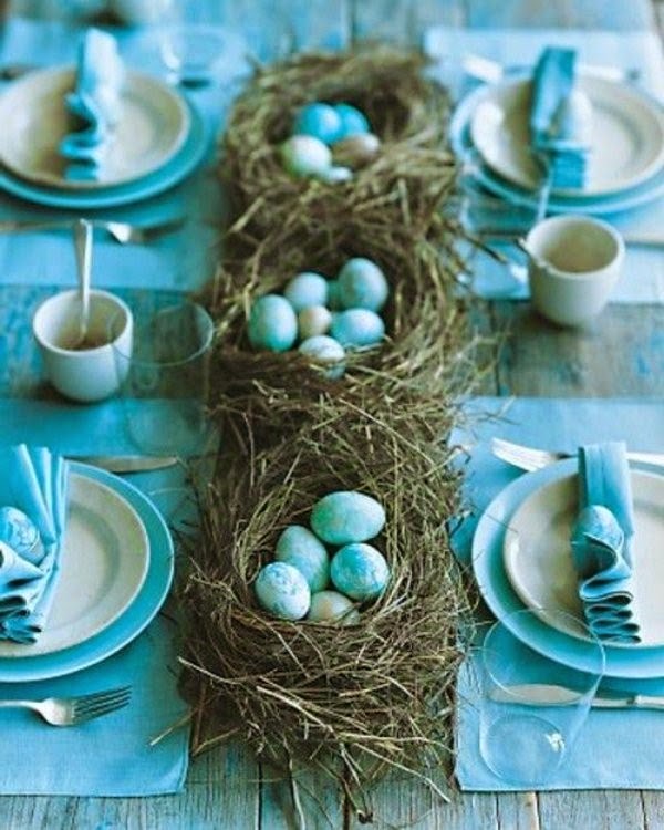 Table decoration in blue &#8211; fascinating ideas!