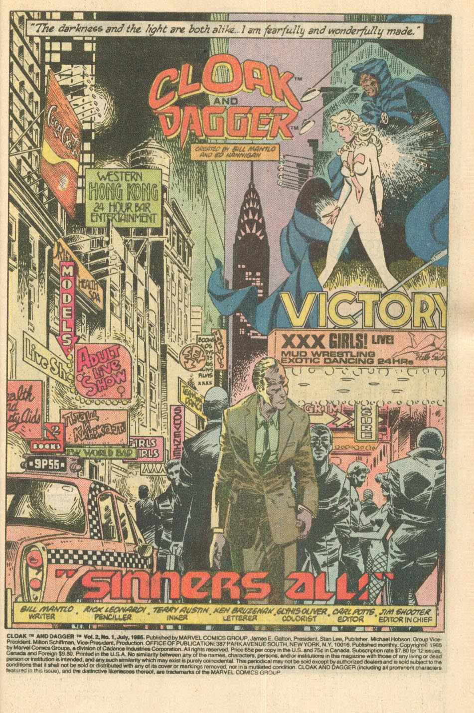 Read online Cloak and Dagger (1985) comic -  Issue #1 - 2