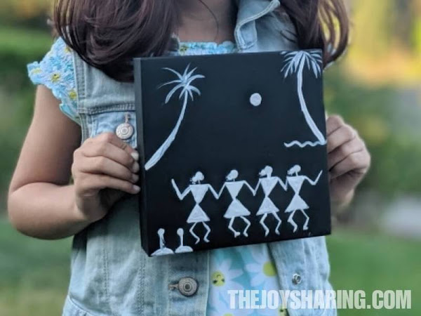 Teaching warli drawing to kids