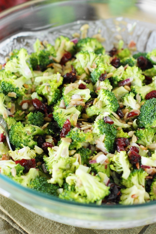 Broccoli Salad with Bacon & Dried Cranberries The Kitchen is My