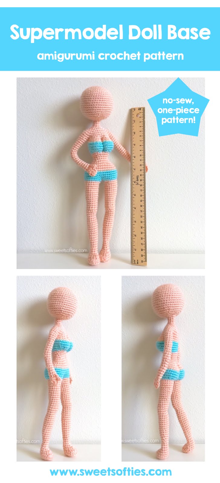 Supermodel Doll Base Sweet Softies Amigurumi and Crochet