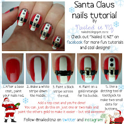 santa nail claus tutorial nails nz tutorials nailed kerstnagels mannen simple kerst nagels ideeen xmas holiday link simply creative nagelkunst