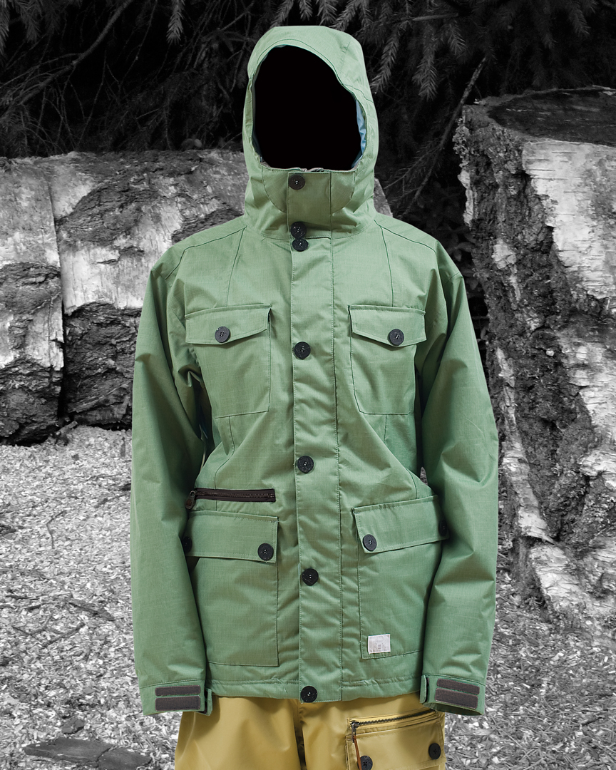 Snowboard Green: Bond Outerwear - Recycled PET & Carbon Neutral