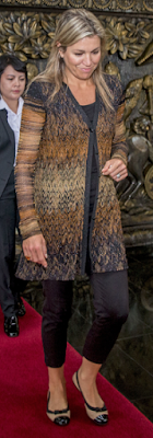Gilet Missoni / ballerines Salvatore Ferragamo