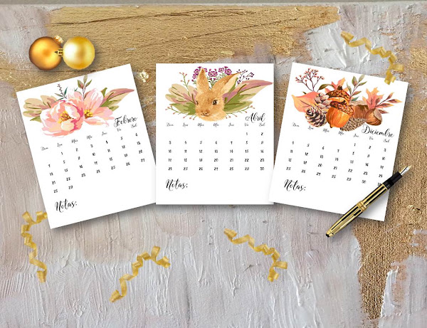 Calendarios 2016 para imprimir.