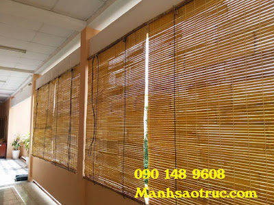 Màn sáo tre che nắng mưa ngoài trời