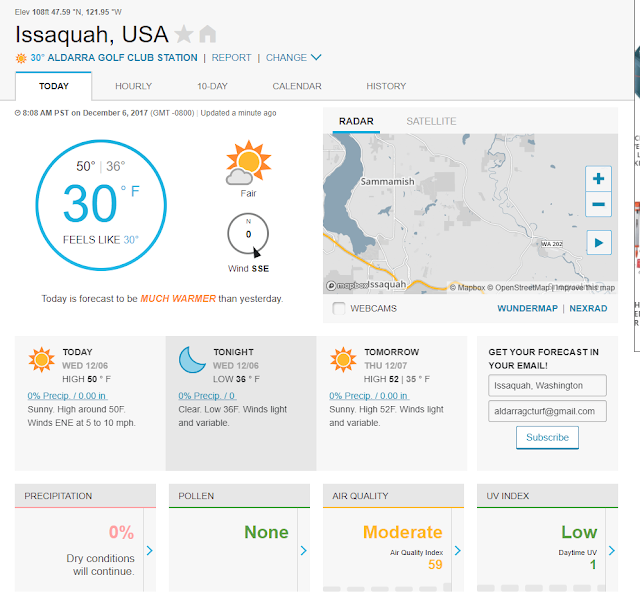 Aldarra Golf Club December 2017