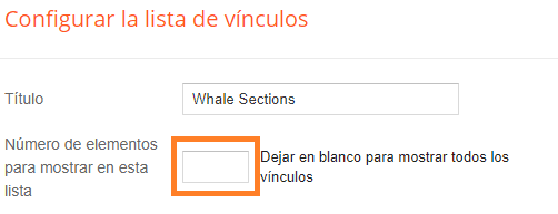 numero de entradas por seccion