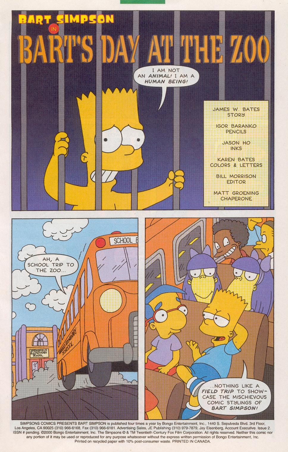 Read online Simpsons Comics Presents Bart Simpson comic -  Issue #2 - 2
