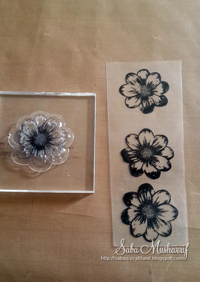 Saba's Craft Land Tutorial Acetate Flowers