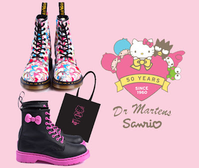 Hello Kitty Dr Martens Sanrio Collection