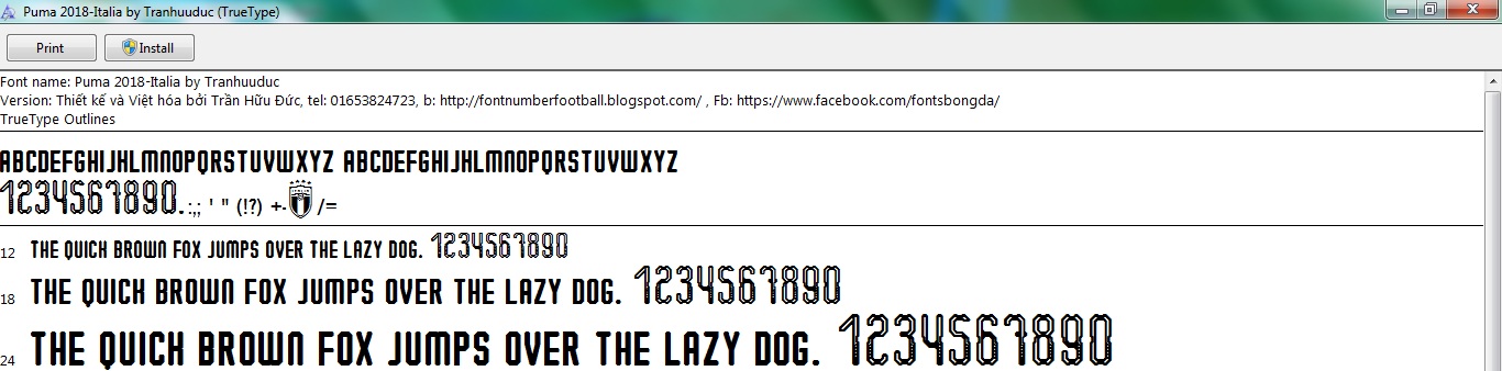 puma font 2018
