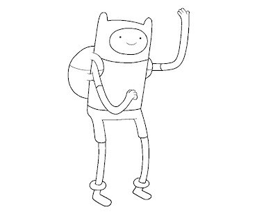 #18 Finn Coloring Page