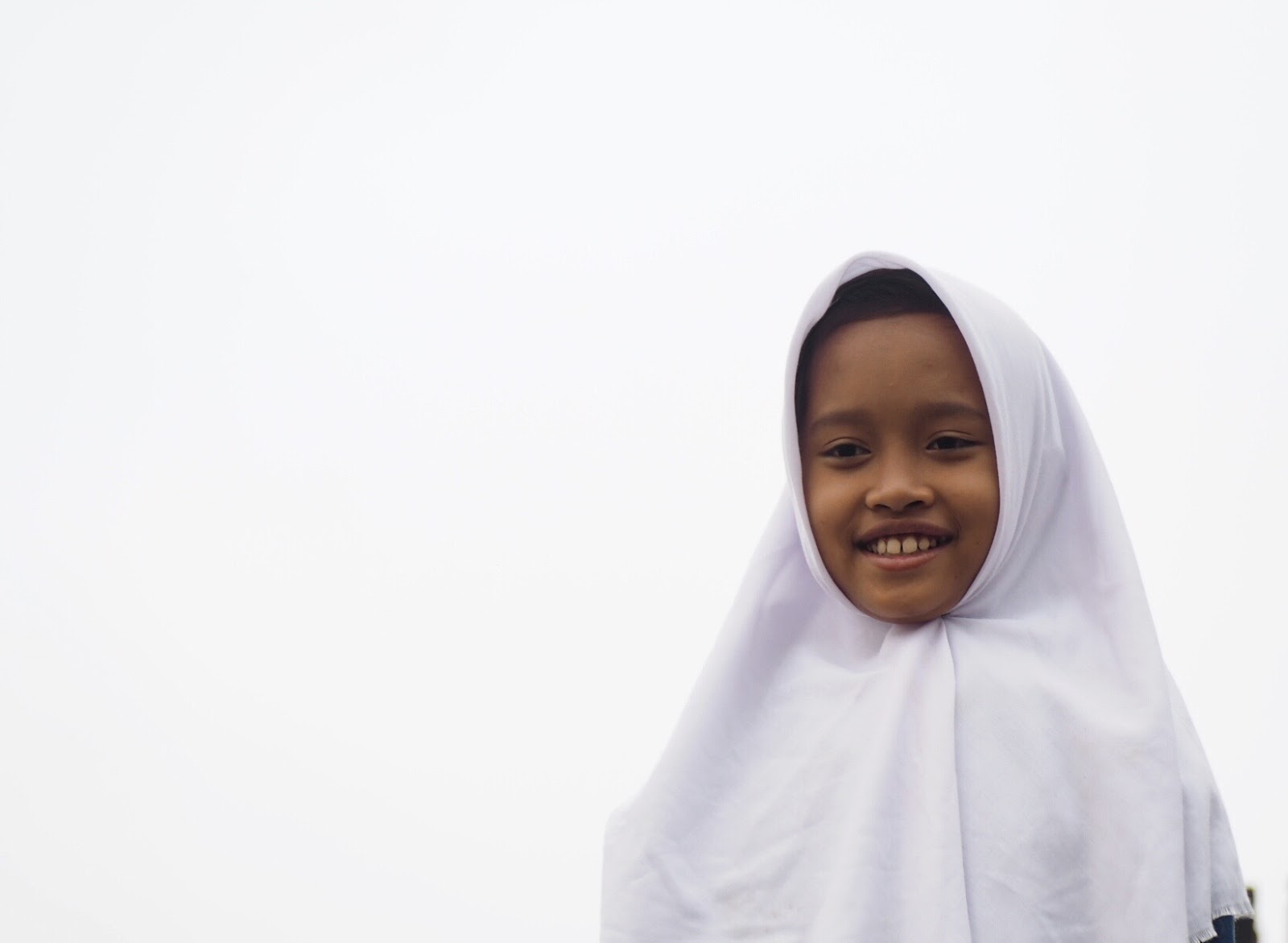 local child at Borobudur Temple 
