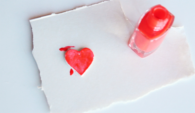 Curly Made | How to make these simple Valentine's Day Heart Charms out of cardboard #crafts #diy #necklace #charms #recycle #upcycle