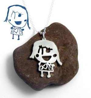 personalized drawing necklace from brittanyleighjewelry