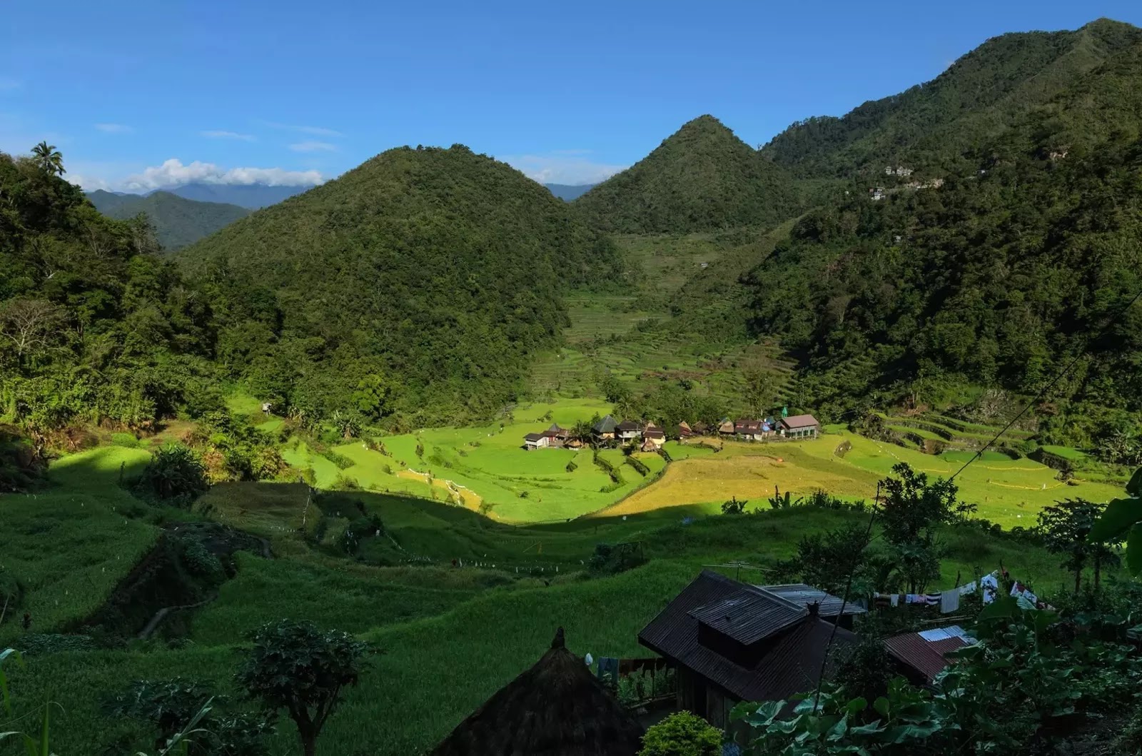 Bangaan Rice Terraces Landscape Shade 8th Wonder Ifugao Cordillera Administrative Region Philippines