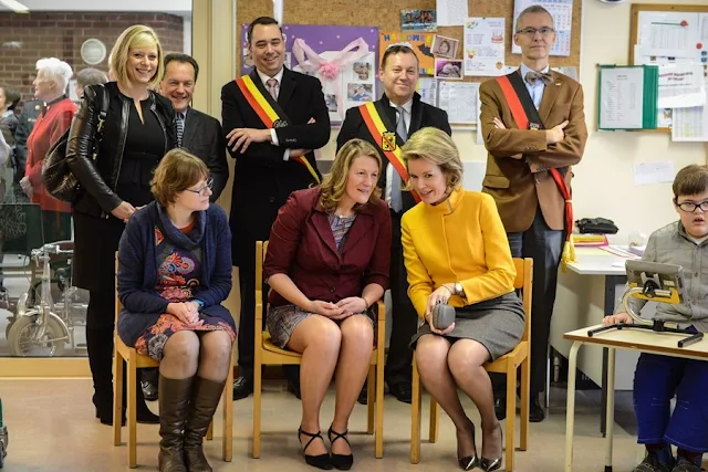 Queen Mathilde visit to a center for children who need special medical care