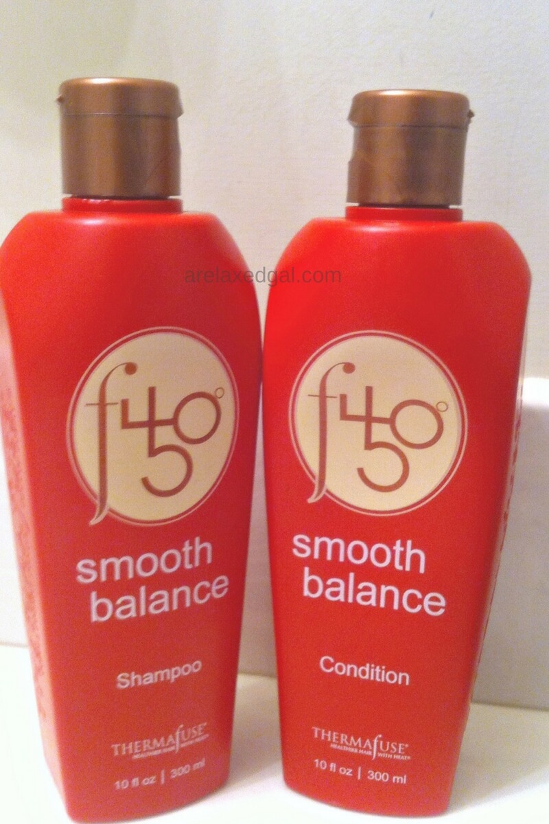 A review of Thermafuse f450° Smooth Balance Shampoo and Condition after using it on relaxed hair. | arelaxedgal.com