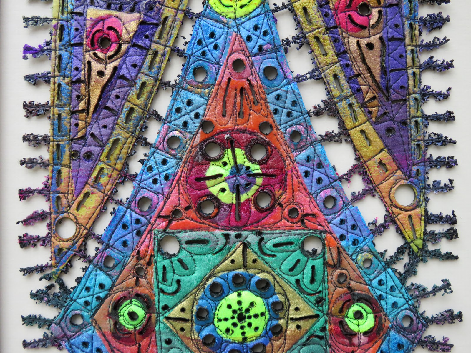 Art In Stitches Lancet Windows XCVI, XCVII, and XCVIII