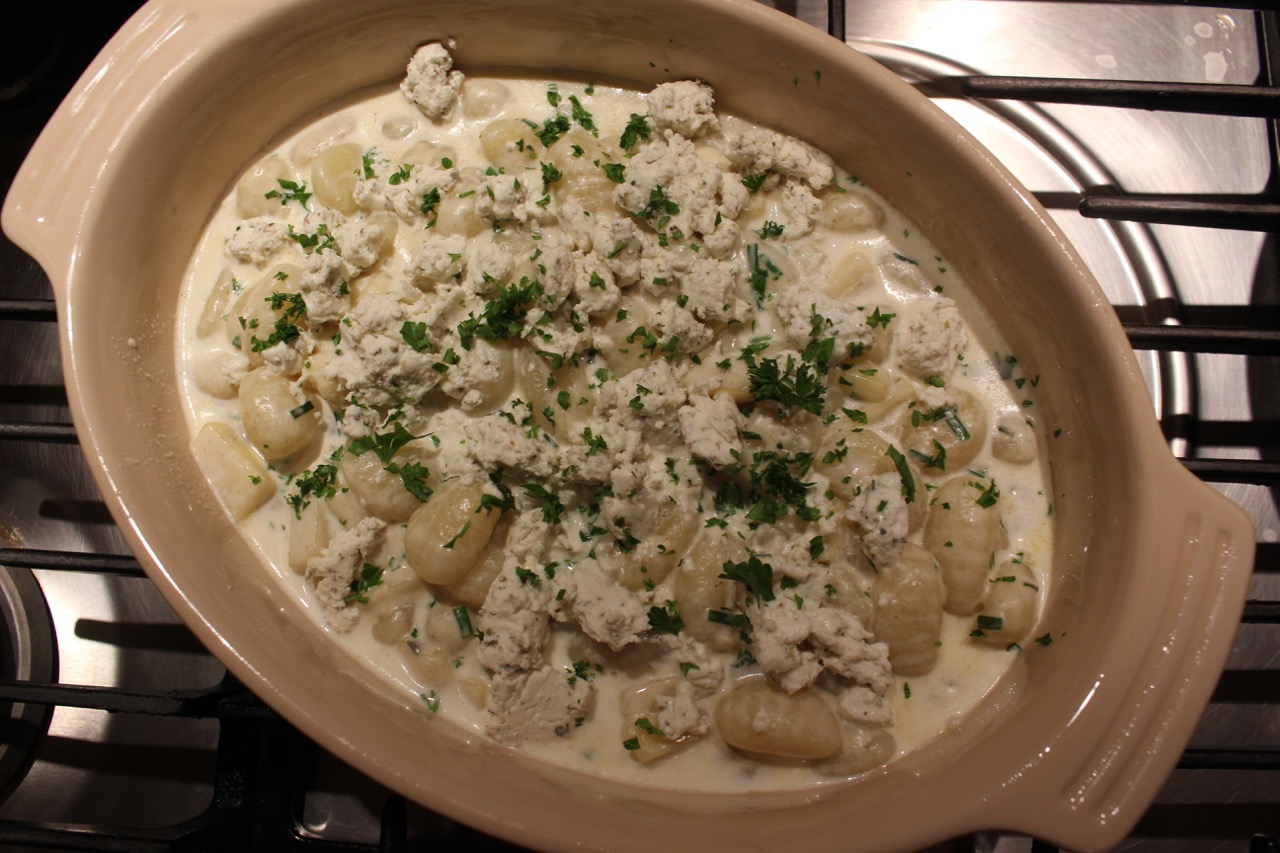 Cuisine Ici Creamy Gnocchi Baked with Goat Cheese