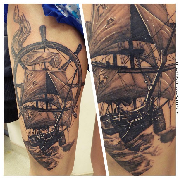 olivier-poinsignon-tatouage-realistes-navire-ship-amazing-tattoo