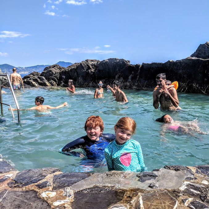 How to spend a weekend in Genoa with kids - Lido at Baghni Medusa Nervi for kids