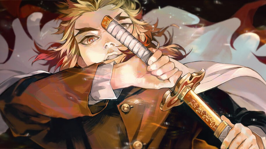 Kyojuro Rengoku, Flame Pillar, Kimetsu no Yaiba, 4K, #6.1461