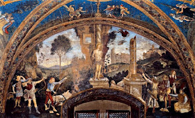 Part of Pinturicchio's fresco cycle at the Borgia Apartments