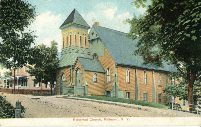 Old Pictures of Columbia County NY Reformed Church, Philmont NY