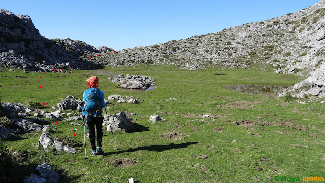 Ruta circular al Pico de Los Asturianos, Canal Parda y Traviesos en el Macizo del Cornión de Picos de Europa, regresando por Reseco