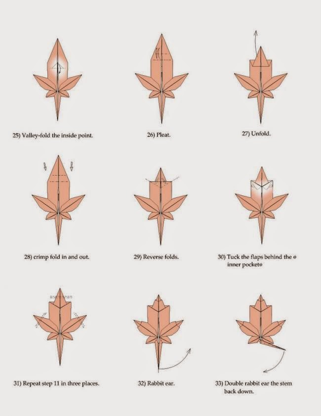Origami Maple Leaf Instructions